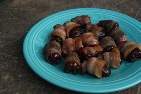 Chorizo Stuffed Bacon Wrapped Dates 