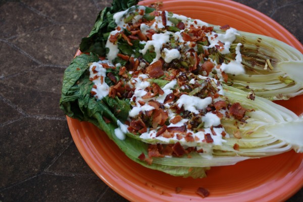 Grilled Romaine Salad - www.mychickenfriedlife.com