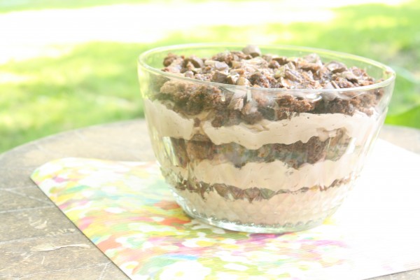 Rolo Brownie Trifle - My Chicken Fried Life