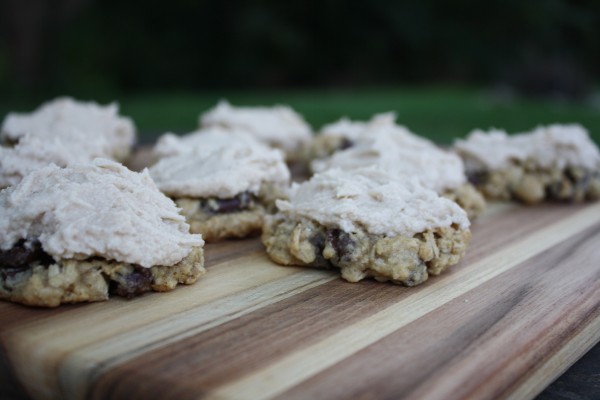 Frosted Oatmeal Chocolate Chunk Cookies - My Chicken Fried Life