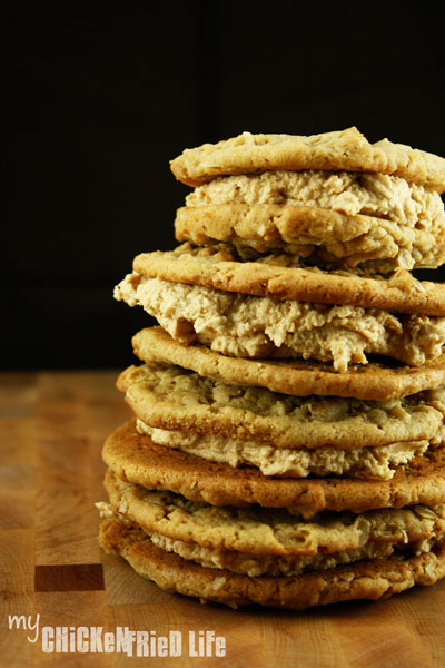 Oatmeal Peanut Butter Sandwich Cookies - My Chicken Fried Life 