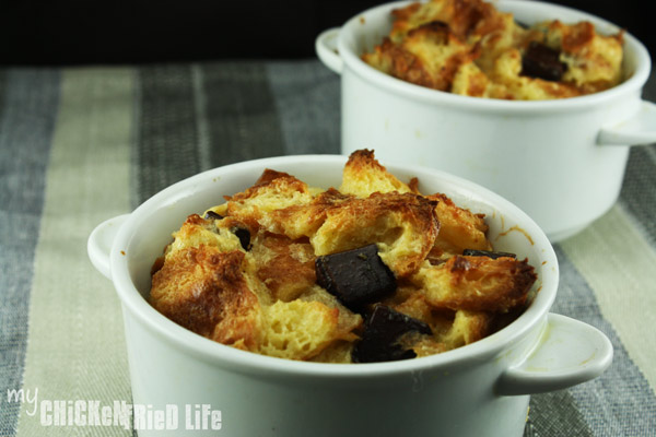 Chocolate Croissant Bread Pudding - My Chicken Fried Life