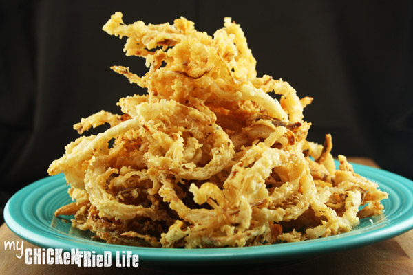 Onion Strings - My Chicken Fried Life