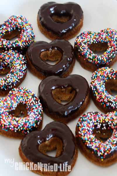 Baked Banana Donuts with Chocolate Icing - My Chicken Fried Life 