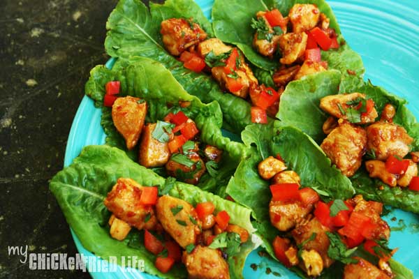 Cashew Chicken Lettuce Wraps - My Chicken Fried Life